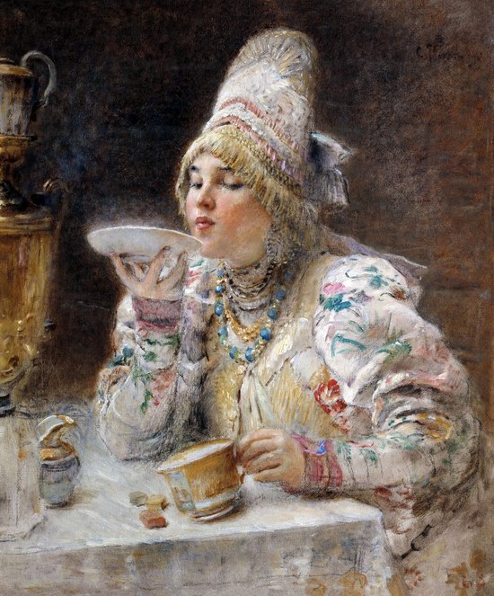 Russian beauty, Konstantin Makovsky painting 13