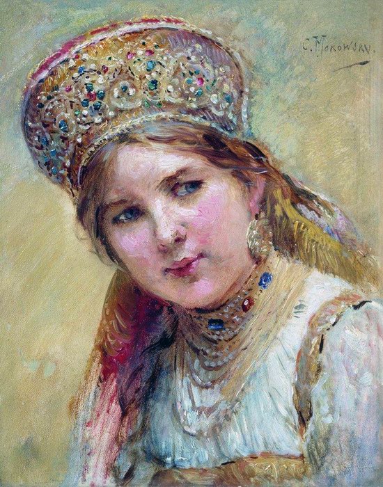 Beleza russa, pintura de Konstantin Makovsky 15