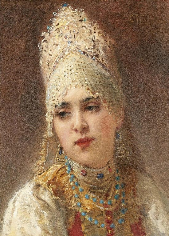 Russian beauty, Konstantin Makovsky painting 20