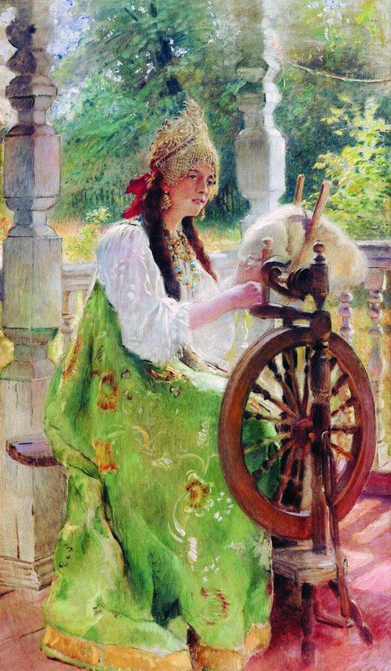 Russian beauty, Konstantin Makovsky painting 23