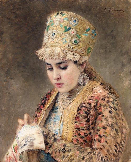 Beleza russa, pintura 3 de Konstantin Makovsky