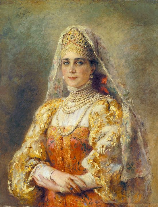 Russian beauty, Konstantin Makovsky painting 6