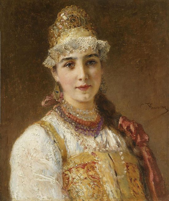 Beleza russa, pintura 7 de Konstantin Makovsky