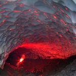 Unearthly views of snow cave in Kamchatka