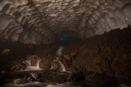 Beautiful snow cave in Kamchatka, Russia photo 16