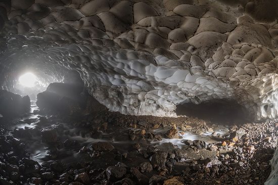 Beautiful snow cave in Kamchatka, Russia photo 17