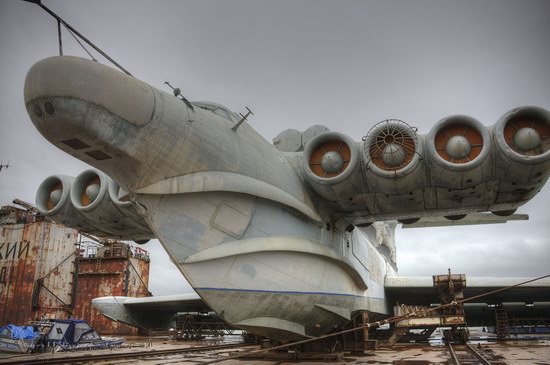 Soviet missile ekranoplan Lun aircraft, Russia