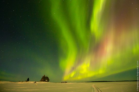 Northern Lights (Aurora Borealis) in the sky over Karelia, Russia photo 16