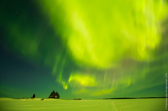 Northern Lights (Aurora Borealis) in the sky over Karelia, Russia photo 17