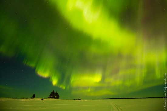 Northern Lights (Aurora Borealis) in the sky over Karelia, Russia photo 18