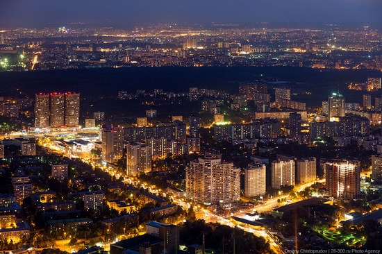 Moscow from Ostankino TV tower top, Russia photo 4