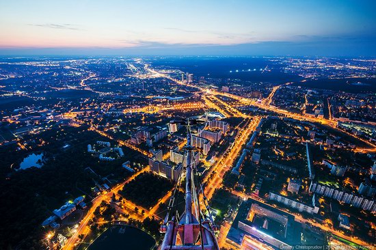 Moscow from Ostankino TV tower top, Russia photo 7