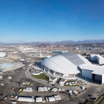 Aerial views of Sochi Olympic venues and infrastructure