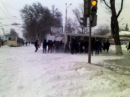 Snow apocalypse in Rostov region, Russia, photo 3