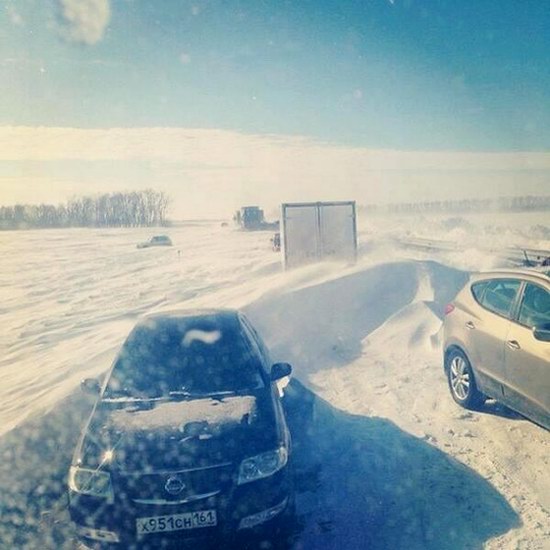 Snow apocalypse in Rostov region, Russia, photo 7