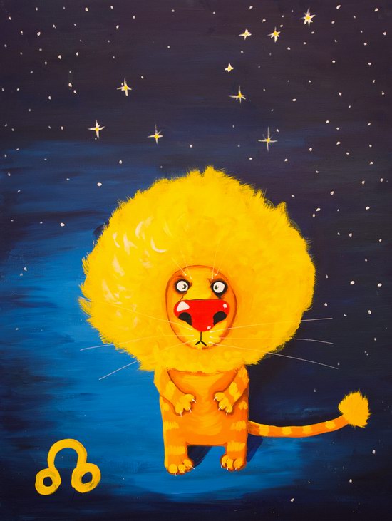 The cat zodiac signs - the Lion