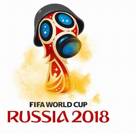 FIFA World Cup Russia 2018 official emblem (logo) mocking 1