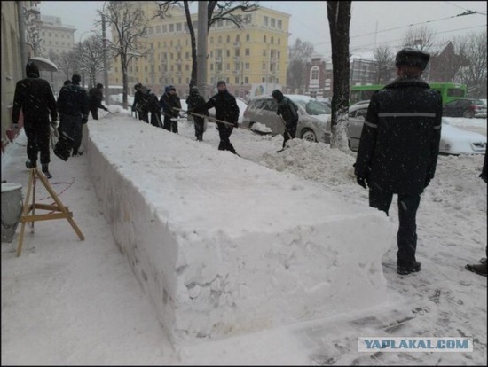 Square snowdrifts, the army of Russia, photo 14