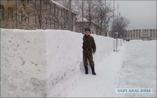 Square snowdrifts, the army of Russia, photo 6