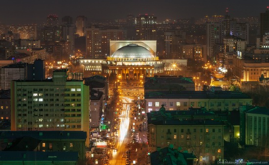 Night views of Novosibirsk, Siberia, Russia, photo 3