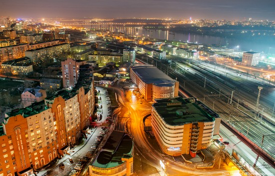 Night views of Novosibirsk, Siberia, Russia, photo 4