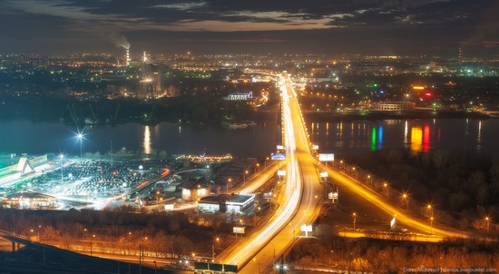 Night views of Novosibirsk, Siberia, Russia, photo 6