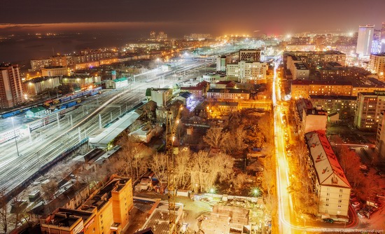 Night views of Novosibirsk, Siberia, Russia, photo 7