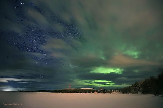 Northern lights in the sky over Murmansk region, Russia, photo 22