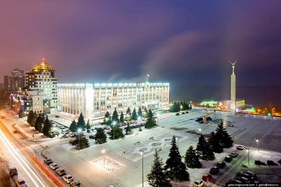 Samara city in winter time, Russia, photo 2