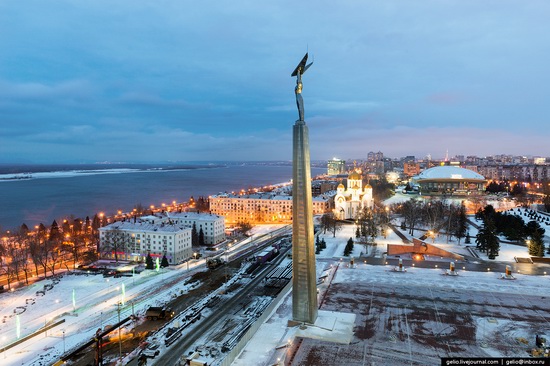 Samara city in winter time, Russia, photo 3