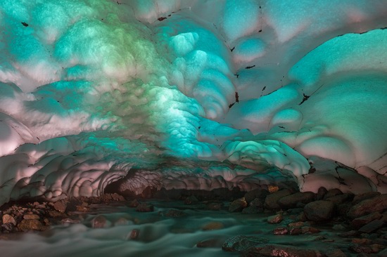 Snow caves, Kamchatka, Russia, photo 1