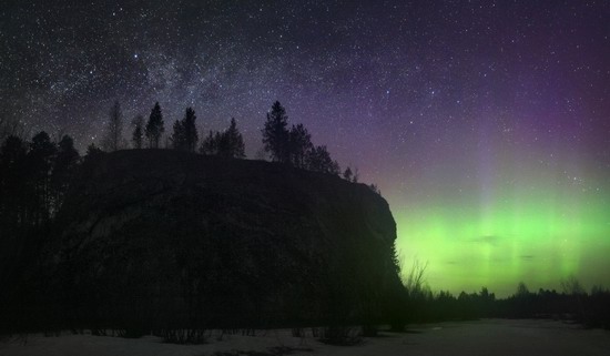 Multicolored aurora borealis, Sverdlovsk region, Russia, photo 15