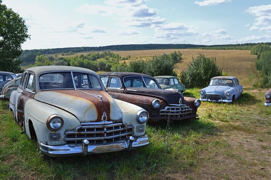 Open-air museum of Soviet cars in Chernousovo, Russia, photo 1