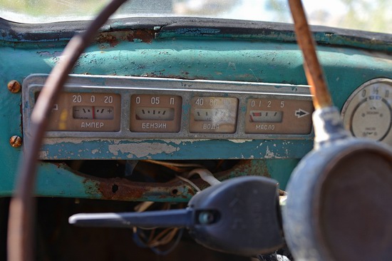 Open-air museum of Soviet cars in Chernousovo, Russia, photo 14