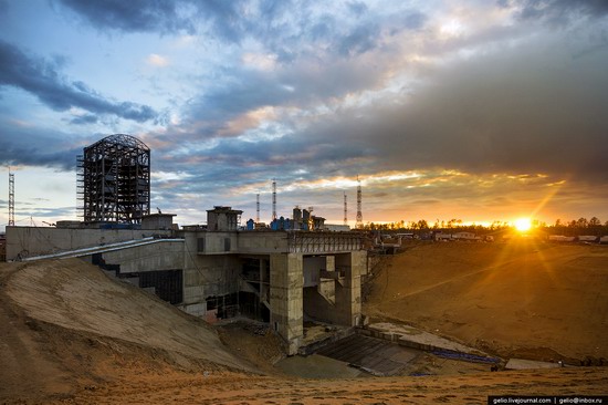 Construction of cosmodrome Vostochny, Russia, photo 1