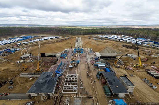 Construction of cosmodrome Vostochny, Russia, photo 14