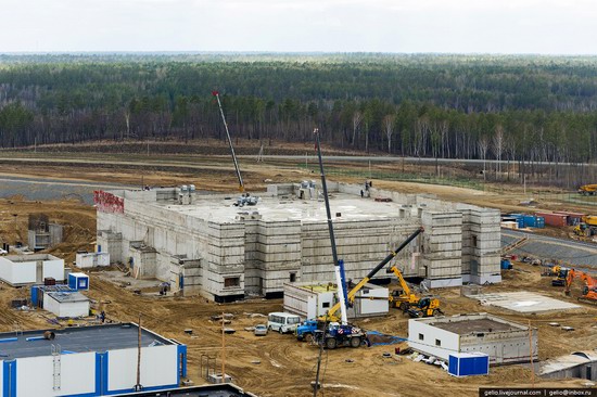 Construction of cosmodrome Vostochny, Russia, photo 19