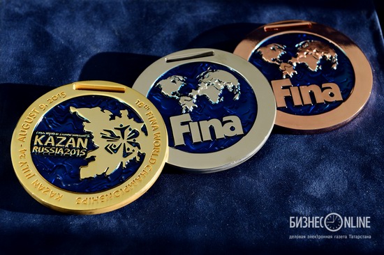 FINA World Championships 2015 medals, Kazan, Russia, photo 1