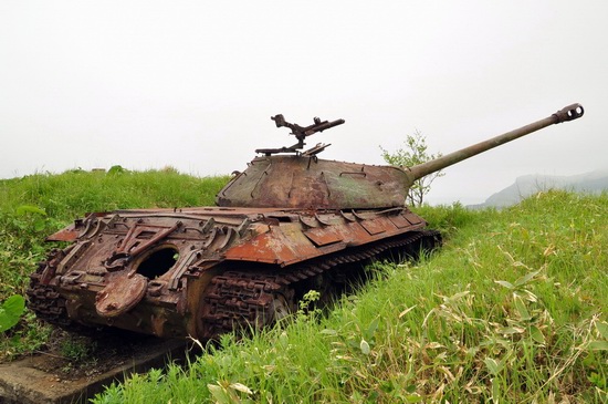 Abandoned tanks, Shikotan Island, Sakhalin region, Russia, photo 12