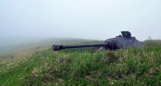 Abandoned tanks, Shikotan Island, Sakhalin region, Russia, photo 19