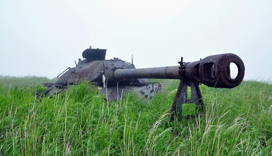 Abandoned tanks, Shikotan Island, Sakhalin region, Russia, photo 20