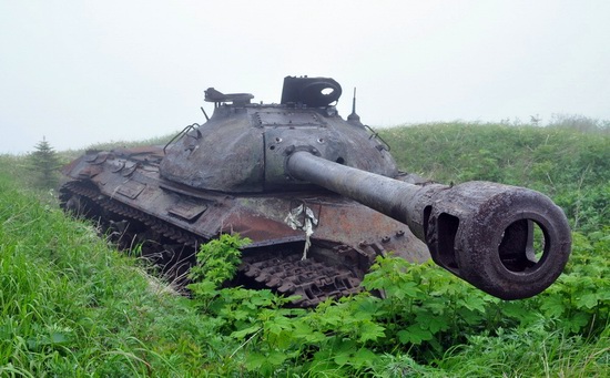 Abandoned tanks, Shikotan Island, Sakhalin region, Russia, photo 21