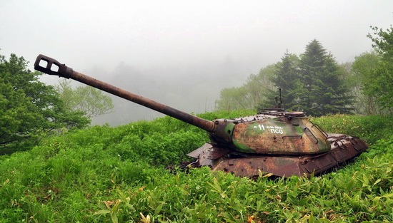 Abandoned tanks, Shikotan Island, Sakhalin region, Russia, photo 26