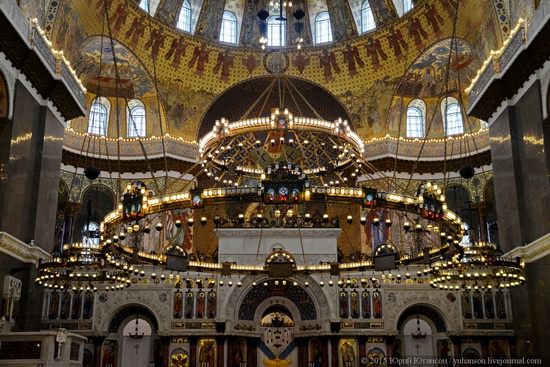 Interior of the Naval Cathedral in Kronstadt, Russia, photo 2