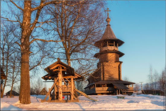 The first snow in the village of Blagoveshchenye, Moscow region, Russia, photo 8