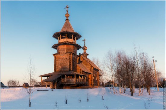 The first snow in the village of Blagoveshchenye, Moscow region, Russia, photo 9