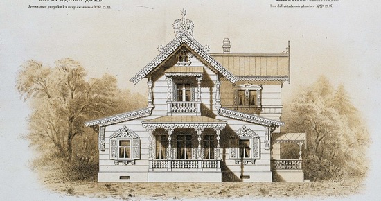 The motives of Russian architecture in 1873-1880, picture 11