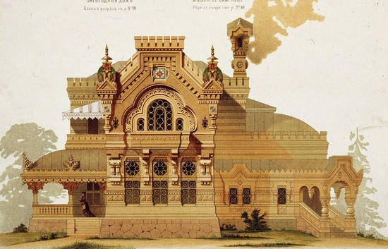 The motives of Russian architecture in 1873-1880, picture 15