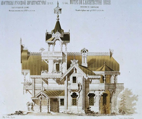 The motives of Russian architecture in 1873-1880, picture 17