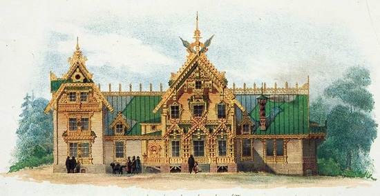 The motives of Russian architecture in 1873-1880, picture 19